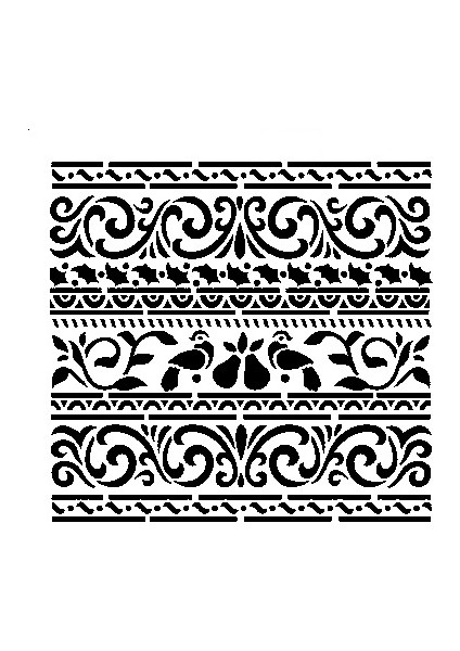 Stencil Sarayi Boyama Şablon Bordür - 4629