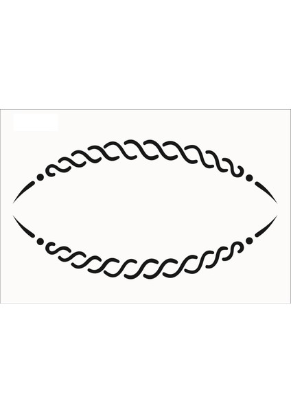 Stencil Sarayi Boyama Şablon Bordür - 8219