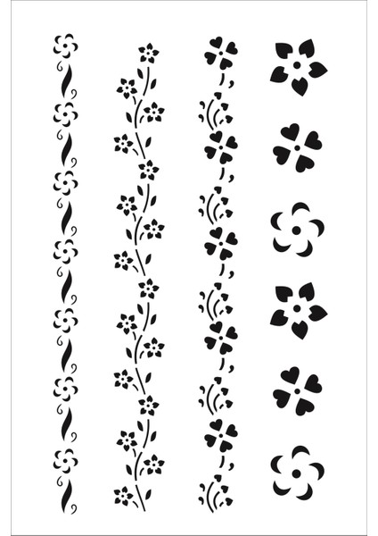 Stencil Sarayi Boyama Şablon Bordür - 4120