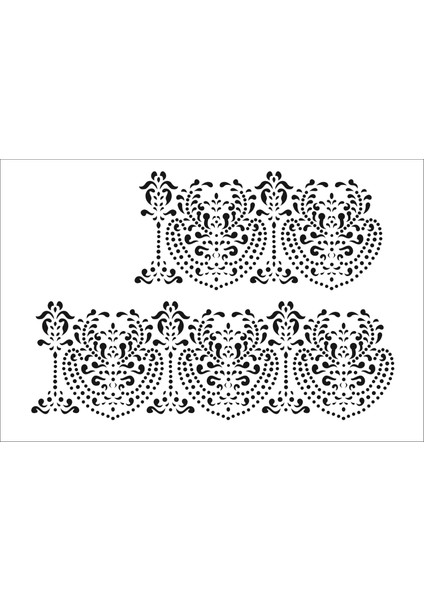 Stencil Sarayi Boyama Şablon Bordür - 4634
