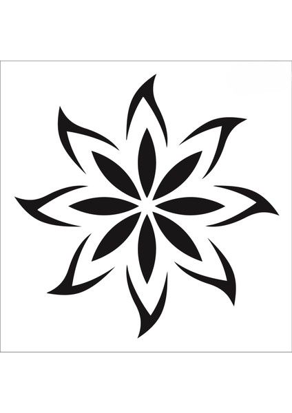 Stencil Sarayi Boyama Şablon Damask Çini Mandala - 1109