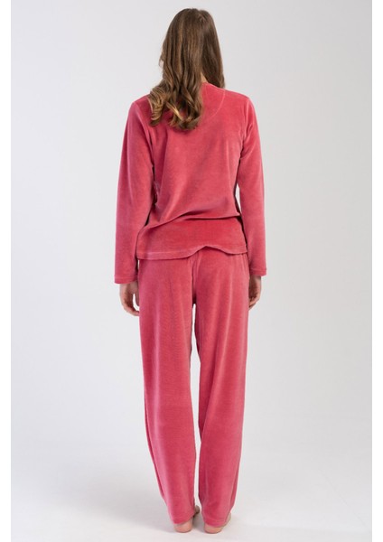 Kadın Kadife Uzun Kol Pijama Takım , 403092 fırsatları