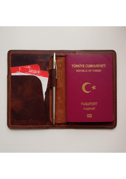 Hakiki Deri Compenna Pasaportluk Cüzdan