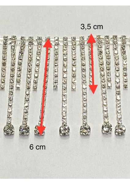 Taşlı Püskül/ Püskül Saçak 50 Cm/ Yarım Metre (6 cm Boyunda) fiyatları