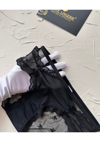 Arya Japon Style Arkası Tül Cut-Out Dantel Detaylı Cheeky KÜLOT/SLIP-2853 fırsatları