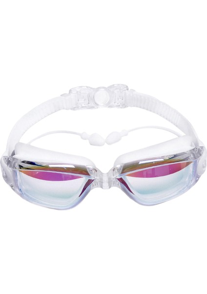 Yüzmek Gözlüğü Su Havuzu Gözlüğü Erkekler Kadınlar Için Profesyonel Yüzmek Gözlük Beyaz (Yurt Dışından)