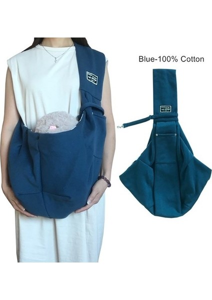 Pamuk-Mavi 4.5 kg Rulman Çevre Koruma Modası Taşınabilir Taşıma % 100% Pamuk/yün Evcil Kedi Köpek Pencere Alışveriş Askılı Çanta (Yurt Dışından)
