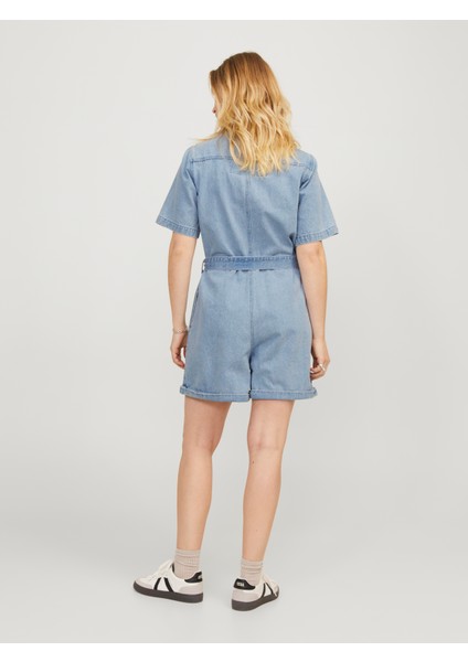 Kadın Belden Bağlamalı Denim Tulum - Isla fırsatları