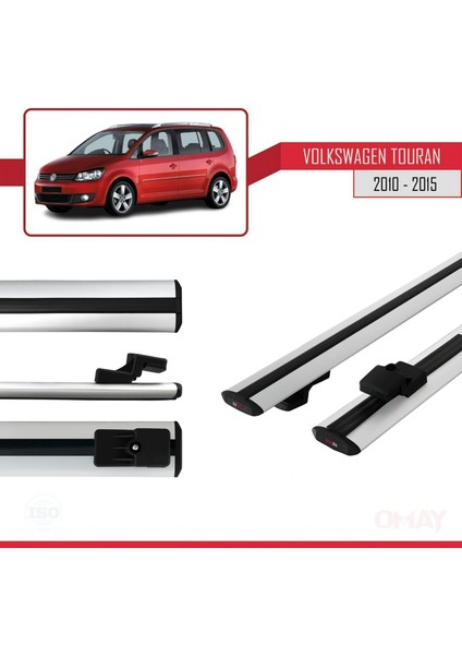 Volkswagen Touran 2010-2015 Arası ile Uyumlu Basıc Model Universal Ara Atkı Tavan Barı Gri 2 Adet modelleri