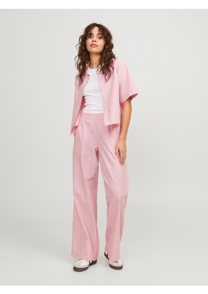 Kadın Çizgili Crop Gömlek - Sıva fiyatları