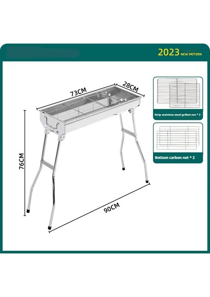 Barbekü Açık Katlanır Paslanmaz Çelik Barbekü Izgara Ev Paslanmaz Çelik Barbekü Fırın (Yurt Dışından)