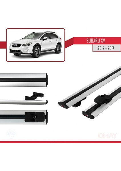 Subaru Xv 2012-2017 Arası ile Uyumlu Basıc Model Universal Ara Atkı Tavan Barı Gri 2 Adet modelleri