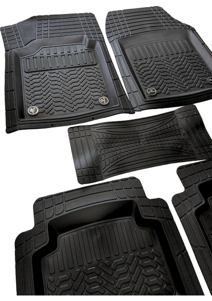 Unıversal Premium Kalite 3D Havuzlu Pvs Siyah Otomobil Paspası