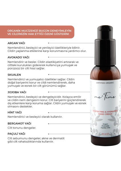 Organik Koruyucu Ve Nemlendirici El Kremi 50ml modelleri