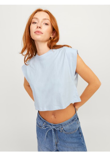 Kadın Rahat Kesim Crop Tişört - Zoe