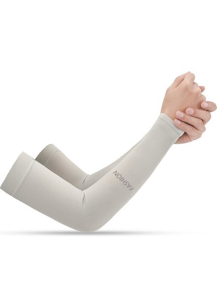 Güneşten Korunma Kol Kolluları Güneş Kollukları Erkek Kadın Genç Futbol, Golf, Voleybol 2 Çift 【parmaksız】gri (Yurt Dışından)