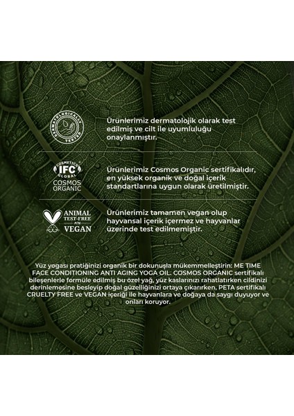 Organik Yaşlanma Karşıtı Yüz Yoga Masaj Yağı 30ml