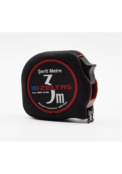 Izeltaş 3m Plastik Şerit Metre