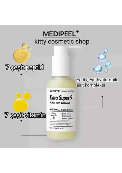 Extra Super 9 Plus Pore Tox Cleanser Derin Temizleyici 120 ml