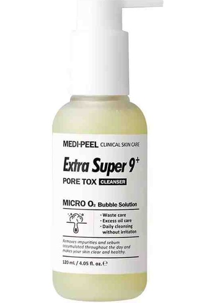 Extra Super 9 Plus Pore Tox Cleanser Derin Temizleyici 120 ml