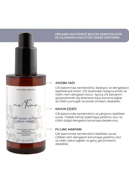 Organik Yaşlanma Karşıtı Yoğun Bakım Yüz Kremi 50ml fırsatları