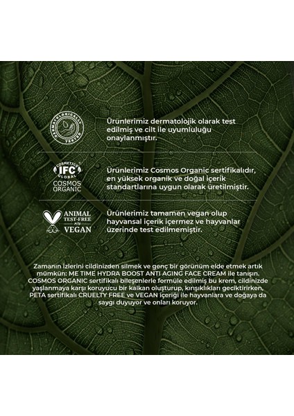 Organik Yaşlanma Karşıtı Yoğun Bakım Yüz Kremi 50ml indirimleri