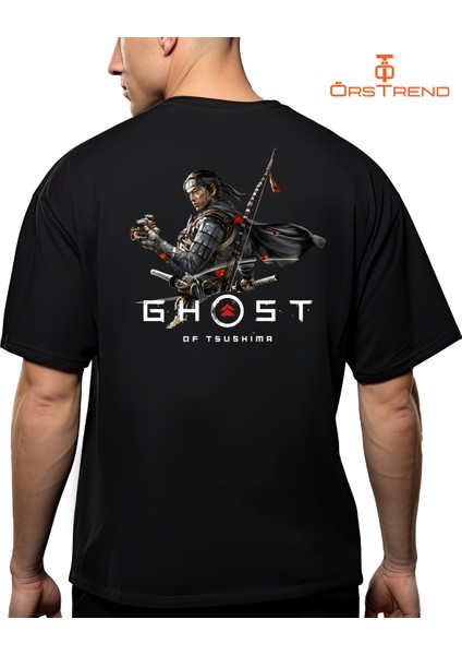 Ghost Of Tsushima Baskılı Oversize Tişört