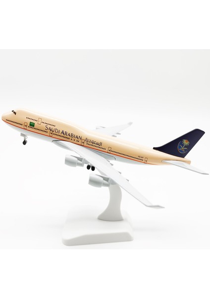 Rındu Suudi Boeing 747 20CM Alaşım Modeli (Yurt Dışından)