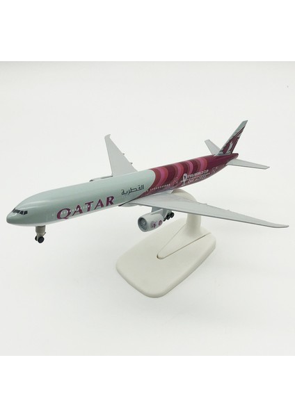 Rındu Qatar 777 20CM Alaşımlı Uçak Modelı (Yurt Dışından)