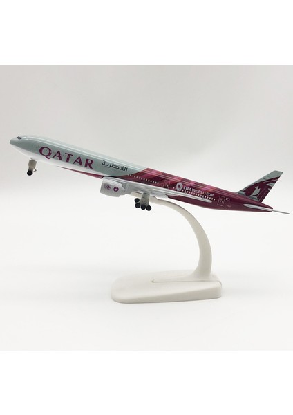 Rındu Qatar 777 20CM Alaşımlı Uçak Modelı (Yurt Dışından)