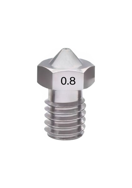 egc Teknoloji 0.8mm E3D V5/v6 Çelik Nozzle - 1.75MM