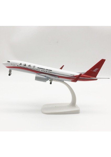 Rındu Shanghai Airlines 737 20CM Alaşımlı Uçak Modeli (Yurt Dışından)