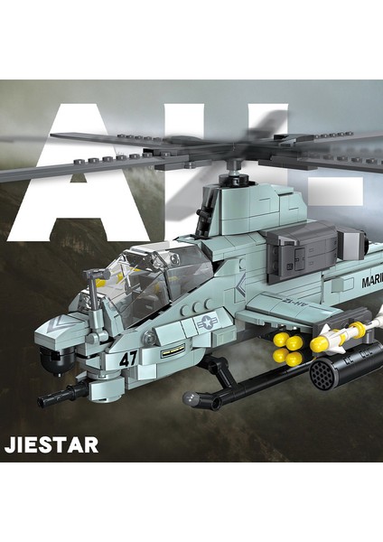 Jıestar Helikopter Model Yapı Oyuncakları 597 Parça (Yurt Dışından)