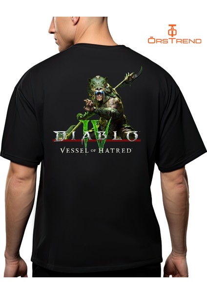 Diablo 4 Vessel Of Hatred Baskılı Oversize Tişört