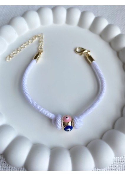 Kadın Bileklik Nazar Boncuk Renkli Ip Bileklik