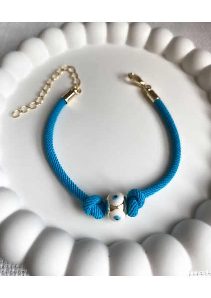 Kadın Bileklik Nazar Boncuk Renkli Ip Bileklik modelleri