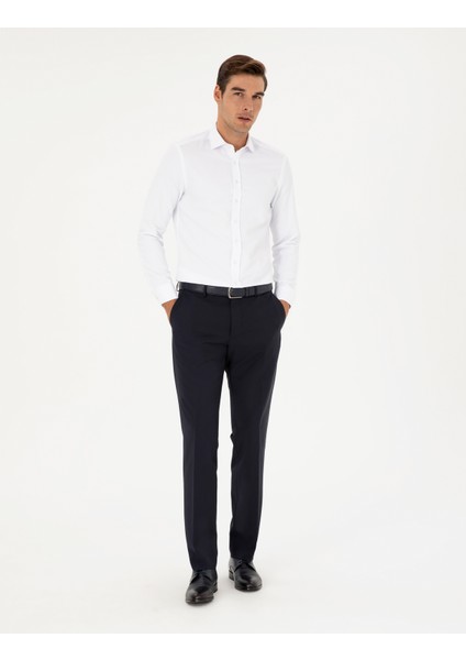 Pierre Cardin Erkek Beyaz Slim Fit Uzun Kollu Gömlek 50289415-VR013