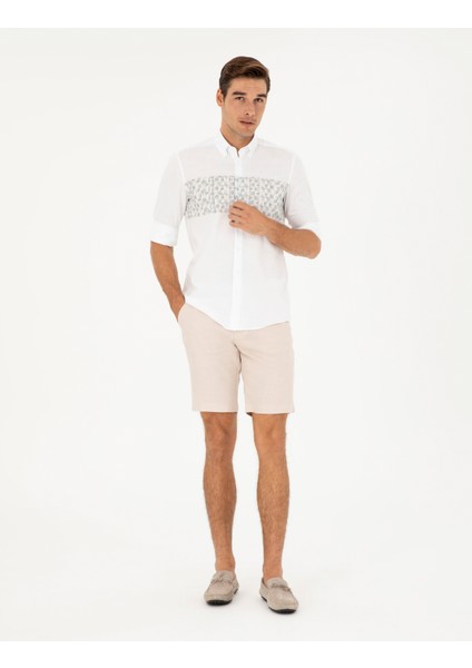 Erkek Yeşil Regular Fit Uzun Kollu Gömlek 50284177-VR016