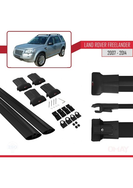 Land Rover Freelander 2007-2014 Arası ile Uyumlu Fly Model Ara Atkı Tavan Barı Siyah 2 Adet indirimleri