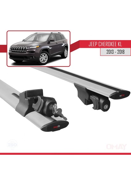 Jeep Cherokee (Kl) 2013-2018 Arası ile Uyumlu Hook Model Ara Atkı Tavan Barı Gri 2 Adet indirimleri