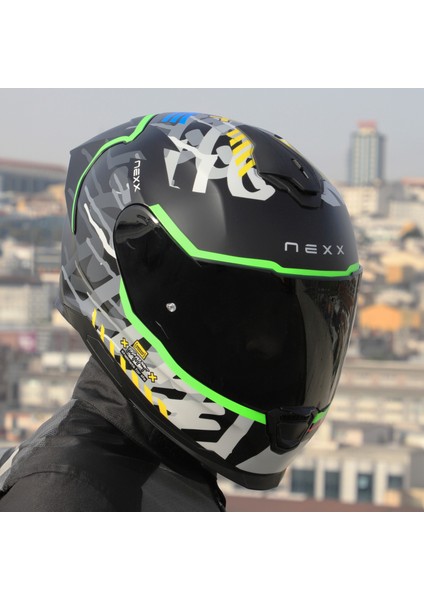 Y.100R Urbangram Mat Siyah Kask