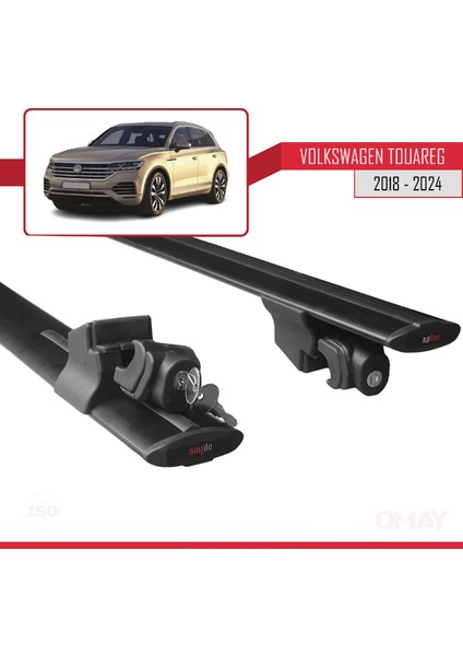 Volkswagen Touareg 2018 ve Sonrası ile Uyumlu Hook Model Ara Atkı Tavan Barı Siyah 2 Adet indirimleri