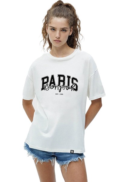 Paris Baskılı T-Shirt