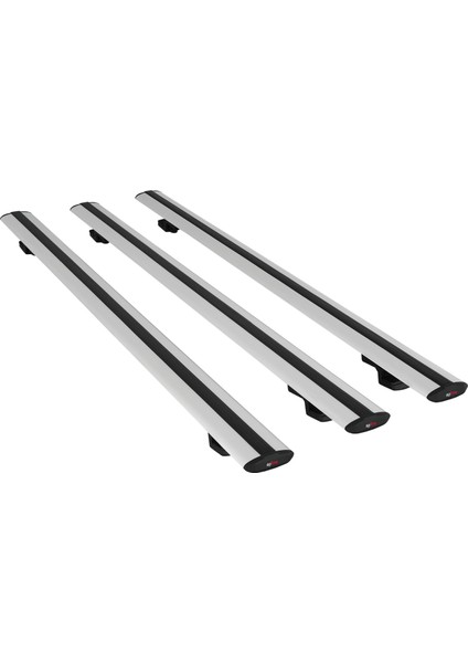 Toyota Land Cruiser 2003-2009 Arası ile Uyumlu Basıc Model Universal Ara Atkı Tavan Barı Gri 3 Adet