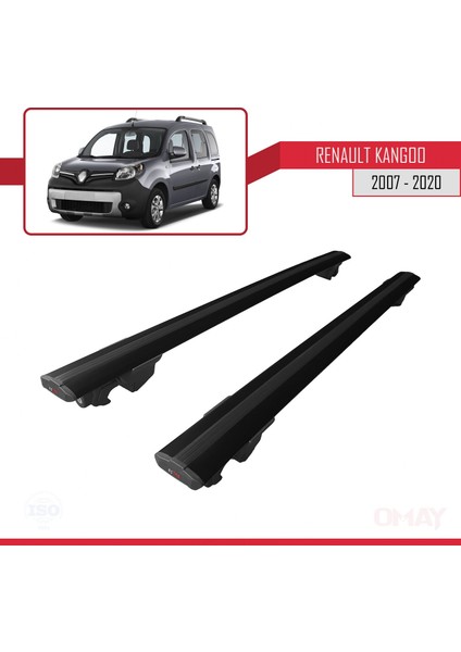 Renault Kangoo 2007-2020 Arası ile Uyumlu Hook Model Ara Atkı Tavan Barı Siyah 2 Adet fırsatları
