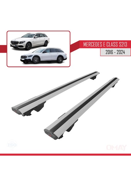 Mercedes E Class S213 2016 ve Sonrası ile Uyumlu Hook Model Ara Atkı Tavan Barı Gri 2 Adet fırsatları