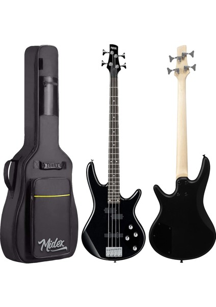 MBG-400BK-25AMP 4 Telli Bas Gitar ve 25W Amfi Gigbag Kulaklık Set