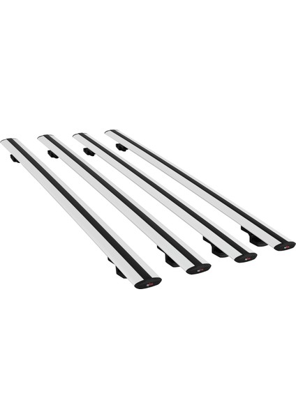 Mercedes Vaneo (W414) 2002-2005 Arası ile Uyumlu Basıc Model Universal Ara Atkı Tavan Barı Gri 4 Adet