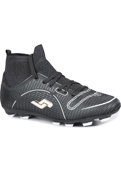 30201 Siyah - Beyaz Çoraplı Çim - Halı Saha Krampon Futbol Ayakkabısı fiyatları