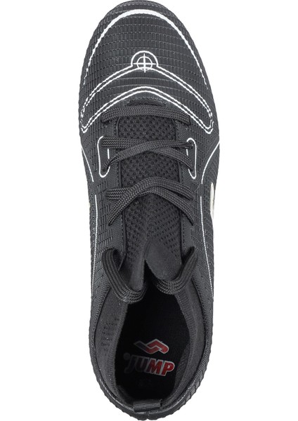 30201 Siyah - Beyaz Çoraplı Çim - Halı Saha Krampon Futbol Ayakkabısı modelleri